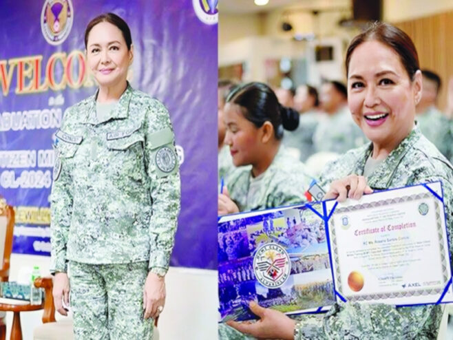 Actress and former ABS-CBN president Charo Santos-Concio graduated from the Philippine Air Force Reserving training program. Charo Santos-Concio via Instagram